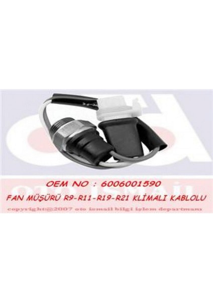 Fan Müşürü R9-R11-R19-R21 Klimali Kablolu 18051