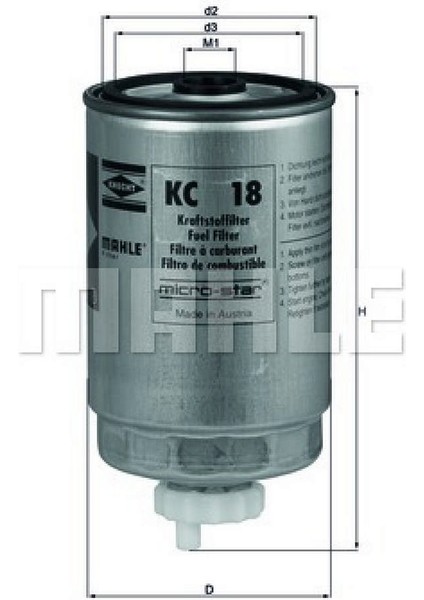 Yakit Filtresi Bmw N47 N57 M57 E90 E92 E93 18051