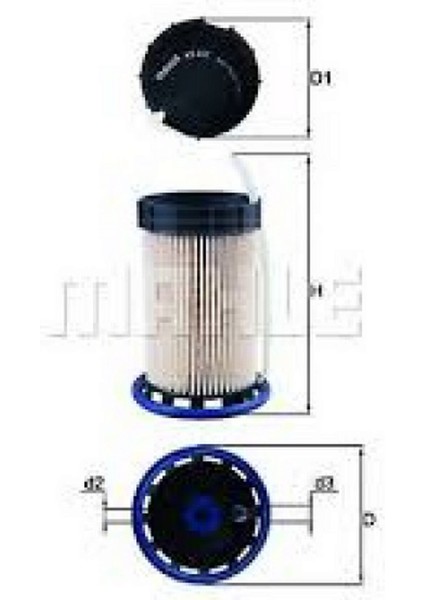 Yakit Filtresi Golf 7-Passat-Tihuan-A3-Leon-Octavia-Superb 1.6tdi-2.0tdi Su Ayirticisi Ile 18051