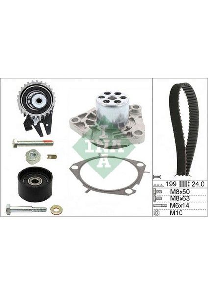 Eksantrik Gergi Kiti 194X240 Egea-Doblo-Linea-Punto Evo 1.6mjt-Bravo Ii-Combo 1.6cdti 18051