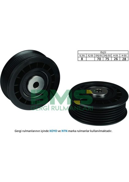 Kayis Gergi Rulmani Mercedes W201 W124 W210 W461 W140 W638 B901 B904 Kanalli 18051