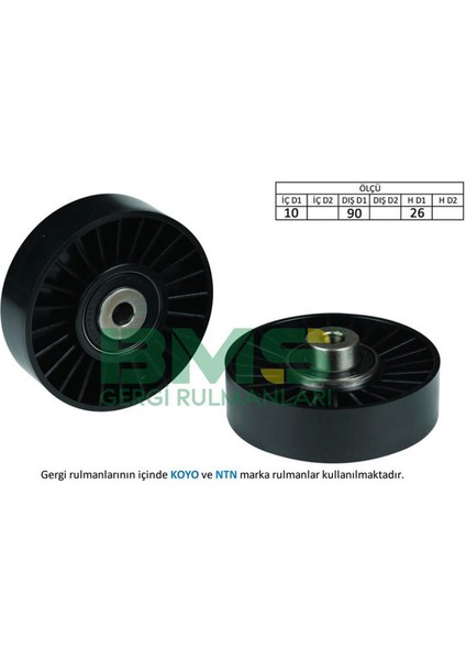 Alternatör Gergi Rulmani Brava-Bravo 1.4-1.8 16V 95-01 -Doblo-Albea-Punto 1.8 10- Linea- Marea 1.8 18051