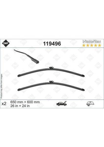 Silecek Supurgesi Takimi 650MM / 600MM Mercedes Sprinter B907 B910 18 Swf 19051
