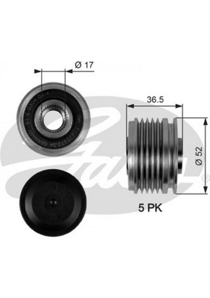 Alternator Kasnagi Mercedes W169 W245 18051