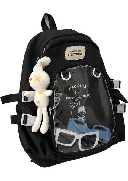Öğrenci Büyük Kapasiteli Şeffaf Sırt Çantası Kadın Japon Kolej Tarzı Ortaokul Çantası (Yurt Dışından)