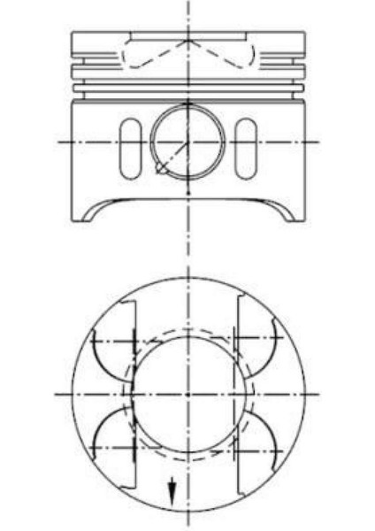 Piston Segman Std 88.00MM Mercedes OM611 OM612 OM613 W203 W210 W163 W220 W638 B901 B905 Euro 3 18051