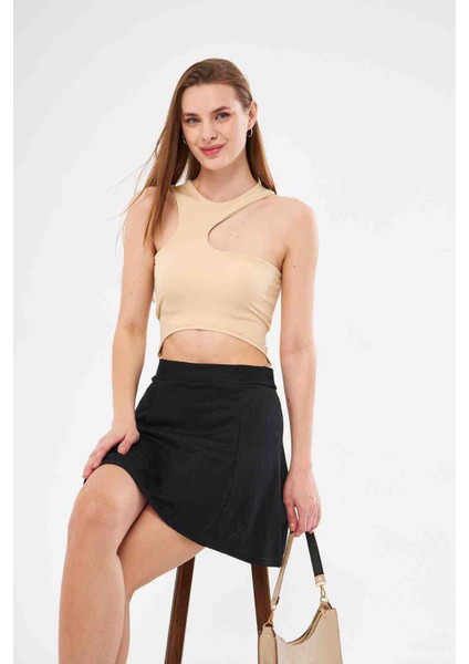 Kadın Tactel Bağlamalı Crop Bluz fiyatları