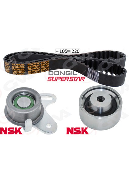 Eksantrik Gergi Kit 105X220 Accent Era 1.4/1.6 05-12 Accent 1.5 95-00 Elantra 1.6 00-06 K015479XS 18051