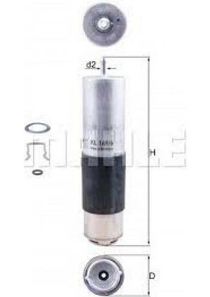 Yakit Filtresi C205 13- OM626 18051