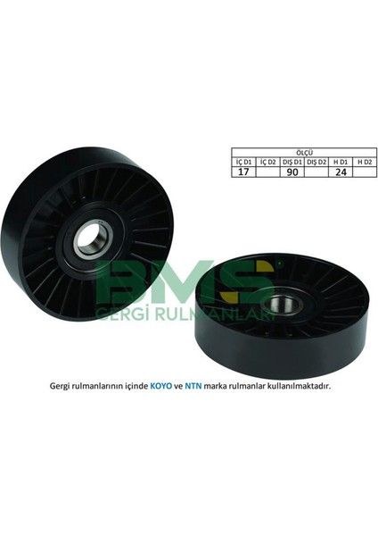 Alternatör Gergi Rulmani 503KIT Astra F-G 2.0dti-Vecrta B-C2.0dti-2.2dci-Zafira-Signum-Omega B x 18051