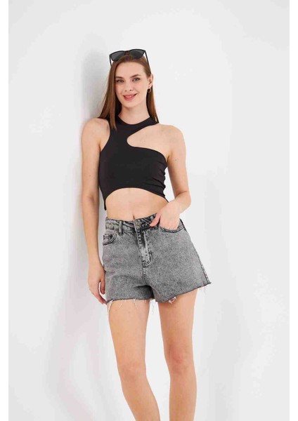 Kadın Tactel Bağlamalı Crop Bluz fiyatları