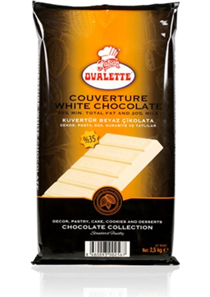Fildişi Kuvertür 2.5 kg
