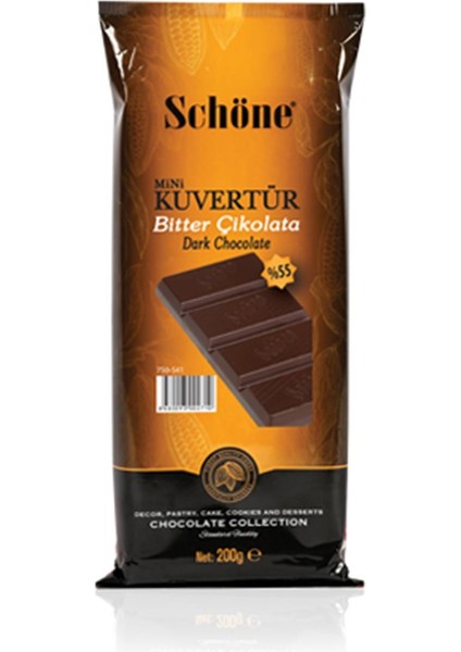 Schöne Bitter %55 Mini Kuvertür 200 g