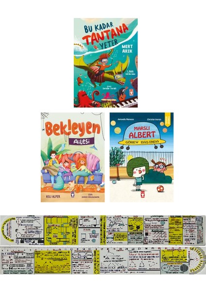 Bu Kadar Tantana Yeter - Bekleyen Ailesi - Marslı Albert 3 Kitap - Matematik Öğreten Ayraç