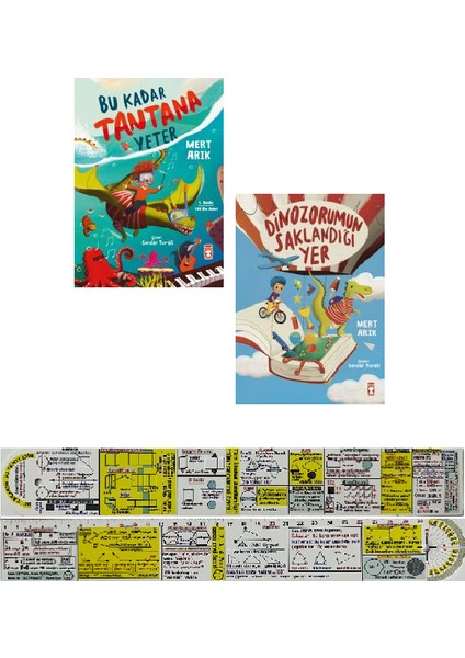 Bu Kadar Tantana Yeter - Dinozorumun Saklandığı Yer - Mert Arık 2'li Set + Matematik Öğreten Ayraç