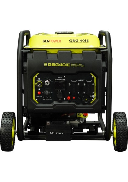 Gbg 40ie Model 4 Kva, Benzinli, Marşlı, Tekerlekli Açık Tip, Dijital Inverter Monofaze ( 220 Volt) Portatif Jeneratör