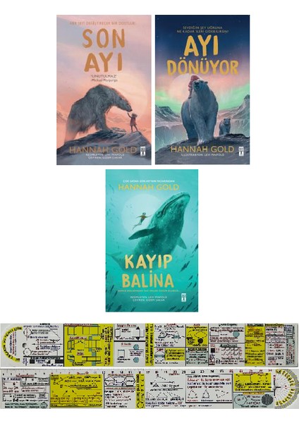 Son Ayı - Ayı Dönüyor - Kayıp Balina 3 Kitap - Hannah Gold - Matematik Öğreten Ayraç