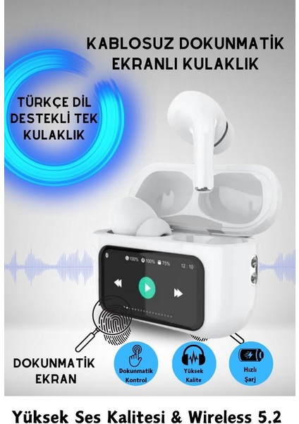 Dokunmatik Ekranlı Kablosuz Bluetooth Kulaklık Tüm Cihazlara Uyumlu Dil Destekli Oyuncu Kulaklık fiyatları