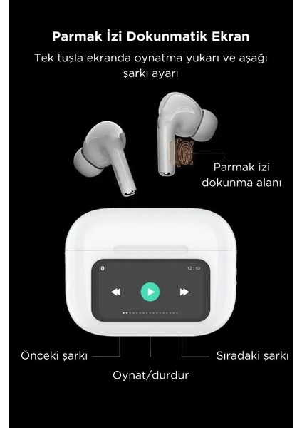 Dokunmatik Ekranlı Kablosuz Bluetooth Kulaklık Tüm Cihazlara Uyumlu Dil Destekli Oyuncu Kulaklık modelleri