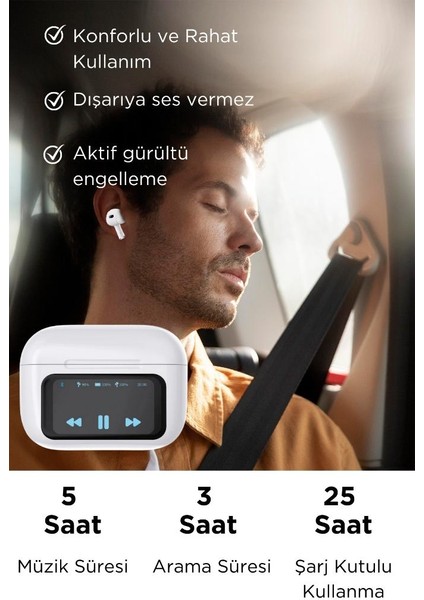 Dokunmatik Ekranlı Kablosuz Bluetooth Kulaklık Tüm Cihazlara Uyumlu Dil Destekli Oyuncu Kulaklık indirimleri
