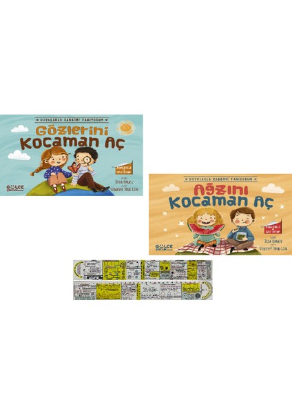 Gözlerini Kocaman Aç - Ağzını Kocaman Aç 2'li Set + Matematik Öğreten Ayraç