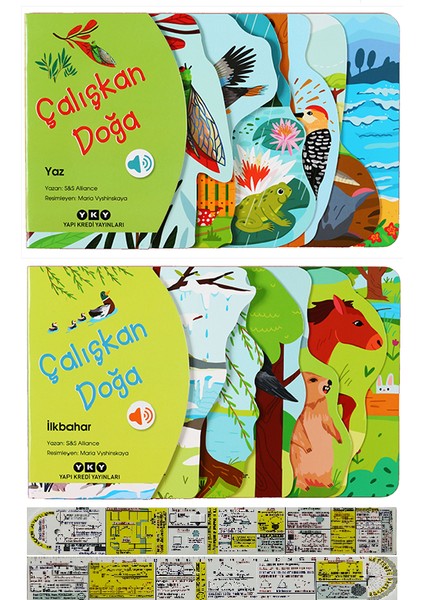 Çalışkan Doğa Yaz - İlkbahar 2'li Sesli Kitap - Matematik Öğreten Cetvel