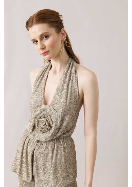 Sırt Dekolteli Payetli Bluz Standart Renk Y2413037_089 modelleri