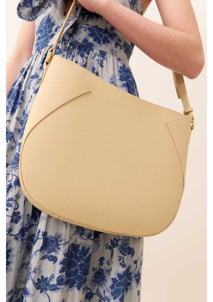 Deri Omuz Çantası Bej Y2481203_024 fiyatları