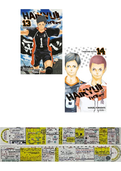 Haikyu 13 - 14. Ciltler - Haruichi Furudate 2'li Set + Matematik Öğreten Ayraç