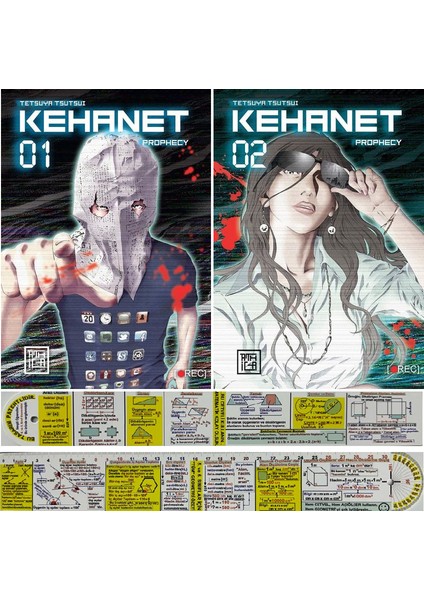 Kehanet 1 - 2. Ciltler - Tetsuya Tsutsui 2'li Set + Matematik Öğreten Ayraç