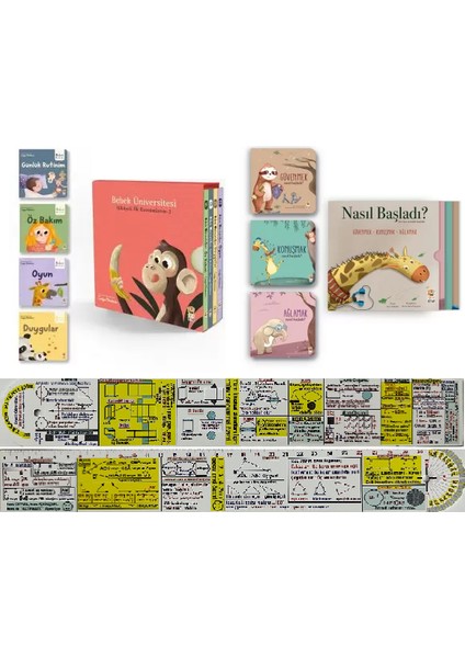 Bebek Üniversitesi - Nasıl Başladı? Serisi 7 Kitap - Matematik Öğreten Cetvel