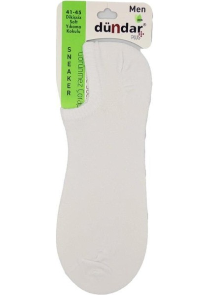 Plus Erkek Bambu Sneaker Beyaz 6'lı 6883