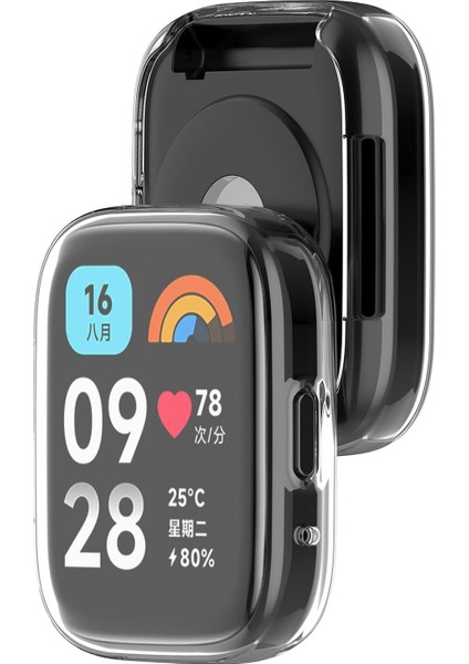 Redmi Watch 3 Active Uyumlu Kasa ve Ekran Koruyucu 360 Tam Koruma Silikon Kılıf modelleri