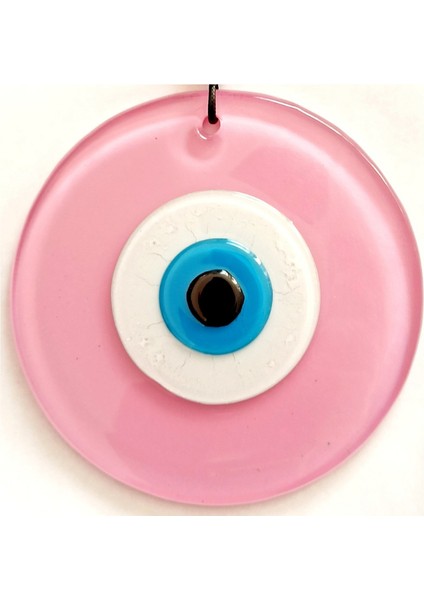 Pembe Renk Cam Nazar Boncuklu El Yapımı Özel Tasarım Duvar Süsü Eşya fiyatları