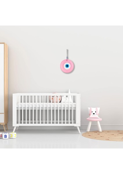 Pembe Renk Cam Nazar Boncuklu El Yapımı Özel Tasarım Duvar Süsü Eşya modelleri
