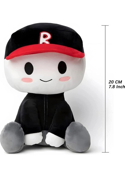 Runjing Blox Buddies Peluş 7.8 Inç Blox Buddy Bacon Saç Noob Plushie Pet x Oyuncaklar Dolması Peluş Yastık Dekorasyon (Yurt Dışından)