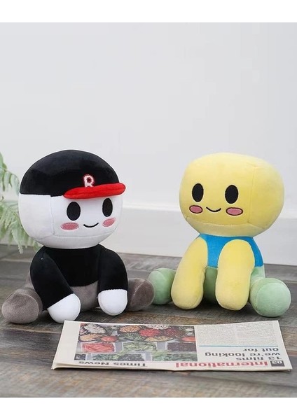 Runjing Blox Buddies Peluş 7.8 Inç Blox Buddy Bacon Saç Noob Plushie Pet x Oyuncaklar Dolması Peluş Yastık Dekorasyon (Yurt Dışından)