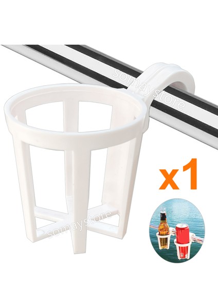 Plastik Bardaklık Ø22-25MM Vardevelaya Asma iç Çap 66-74MM 1 Adet