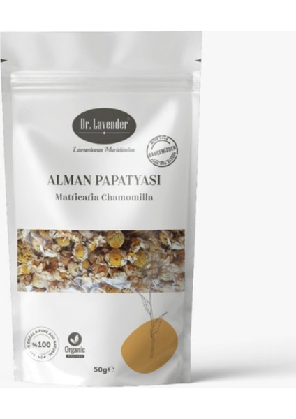 Dr. Lavender Kurutulmuş Alman Papatyası Matricaria Chamomilla 50 gr  Bahçemizden Papatya Çiçeği