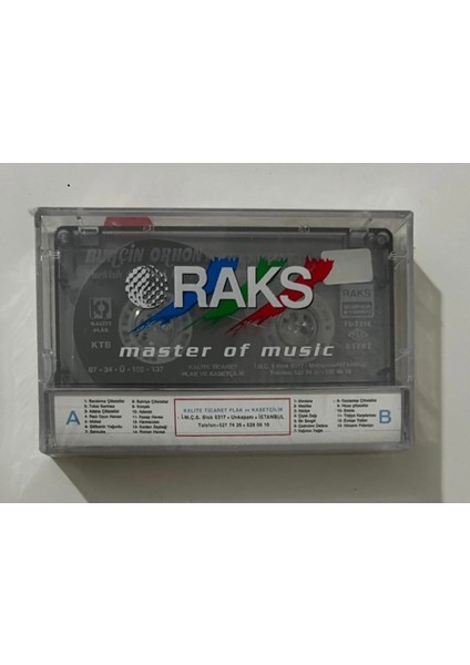 Burçin Orhon Raks-I Şahane Kaset (Jelatininde Sıfır Orjnal Dönem Baskı Kaset)