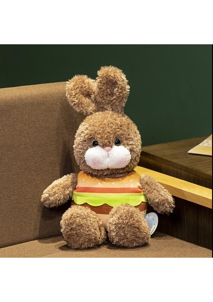 Bebek Yaratıcı Burger Tavşan Bebek Peluş Oyuncak Çocuk Oyuncak Bebek 45CM (Yurt Dışından)