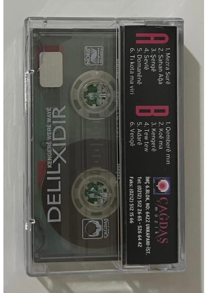 Delil Xidir Kengere Were Waye Kürtçe Kaset (Orjnal Dönem Baskı Kaset)