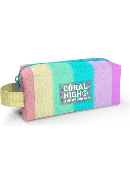 Coral High Renkli Çizgili Desenli Kalem Çantası 22070