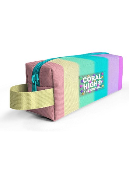 Coral High Renkli Çizgili Desenli Kalem Çantası 22070