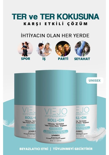 Terleme ve Unısex Roll-On - 50 ml