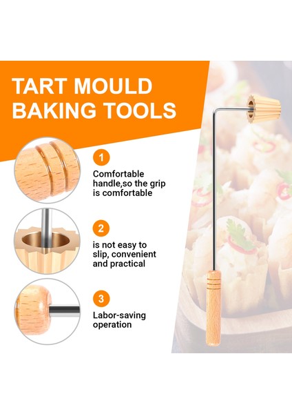 Malezya Pastası Tee Maker Nyonya Üst Şapka Kalıp Pişirme Yumurta Tart Kalıp Yeniden Kullanılabilir Kızarmış Aperatif Aracı Mutfak Bakeware Gadget (Yurt Dışından)