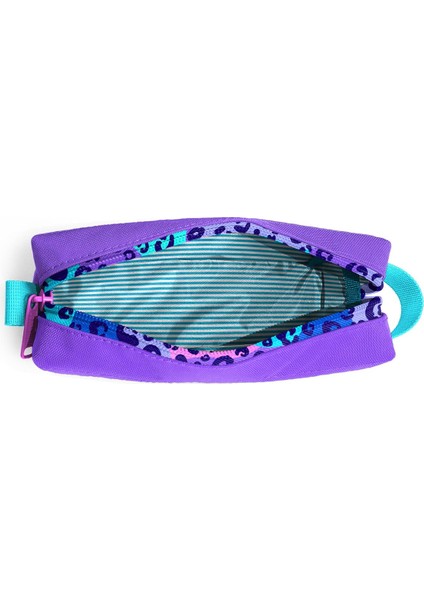 Kids Mor Leopar Desenli Kalem Çantası 22072 modelleri