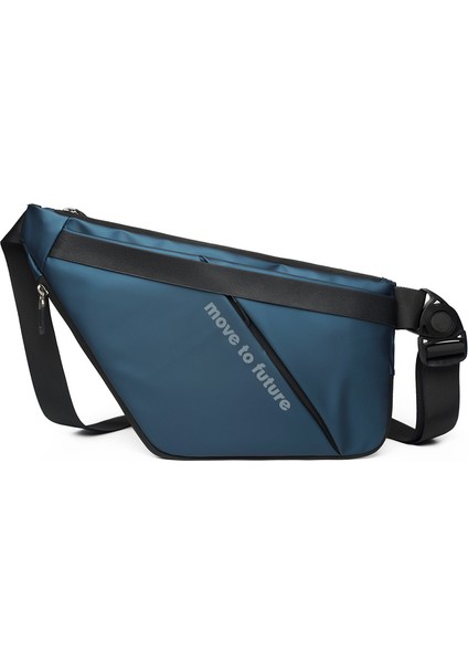 Erkek Çantası Spor Rahat Küçük Omuz Çantası Büyük Kapasiteli Çok Fonksiyonlu Crossbody Cep Telefonu Çantası Göğüs Çantası (Yurt Dışından)