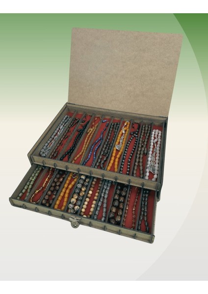 Kişiye Özel Ahşap Tesbih Koleksiyon Kutusu, Aksesuar Kutusu, Tesbihlik (20 Tesbihlik) fırsatları