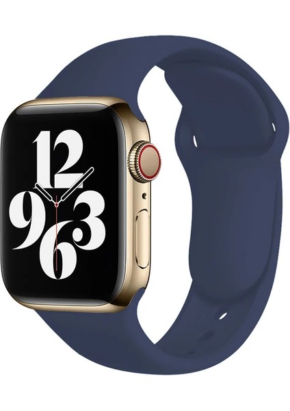 Apple Watch 3 4 5 6 7 8 9 Se Uyumlu 38-40-41MM Klasik Silikon Kordon 3'lü Set Beyaz, Lacivert, Kırmızı fırsatları